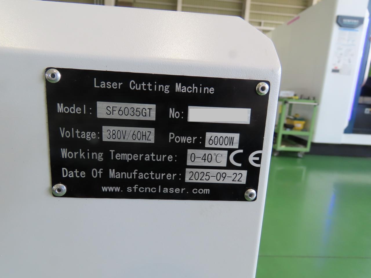 SF6035GTの本体銘板