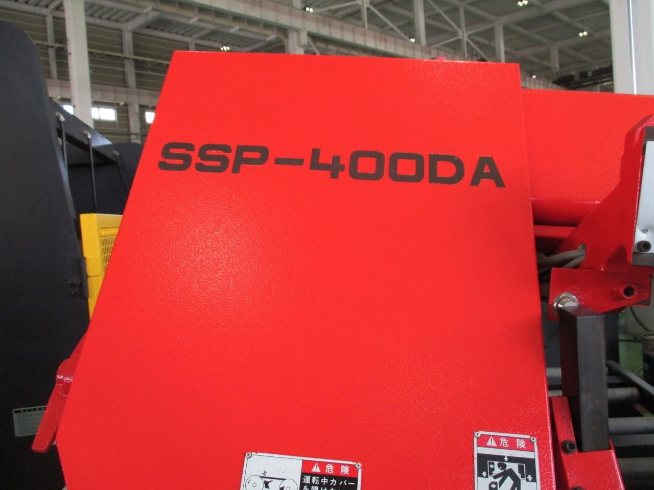 SSP-400DAの型式表示ステッカー